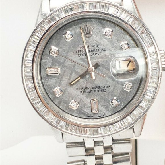 4CT ROLEX 36MM VS H BAGUETTE DIAMONDS!! - Picture 2 of 6